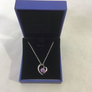 New Heart Necklace 925 Silver Zirconia Pendant